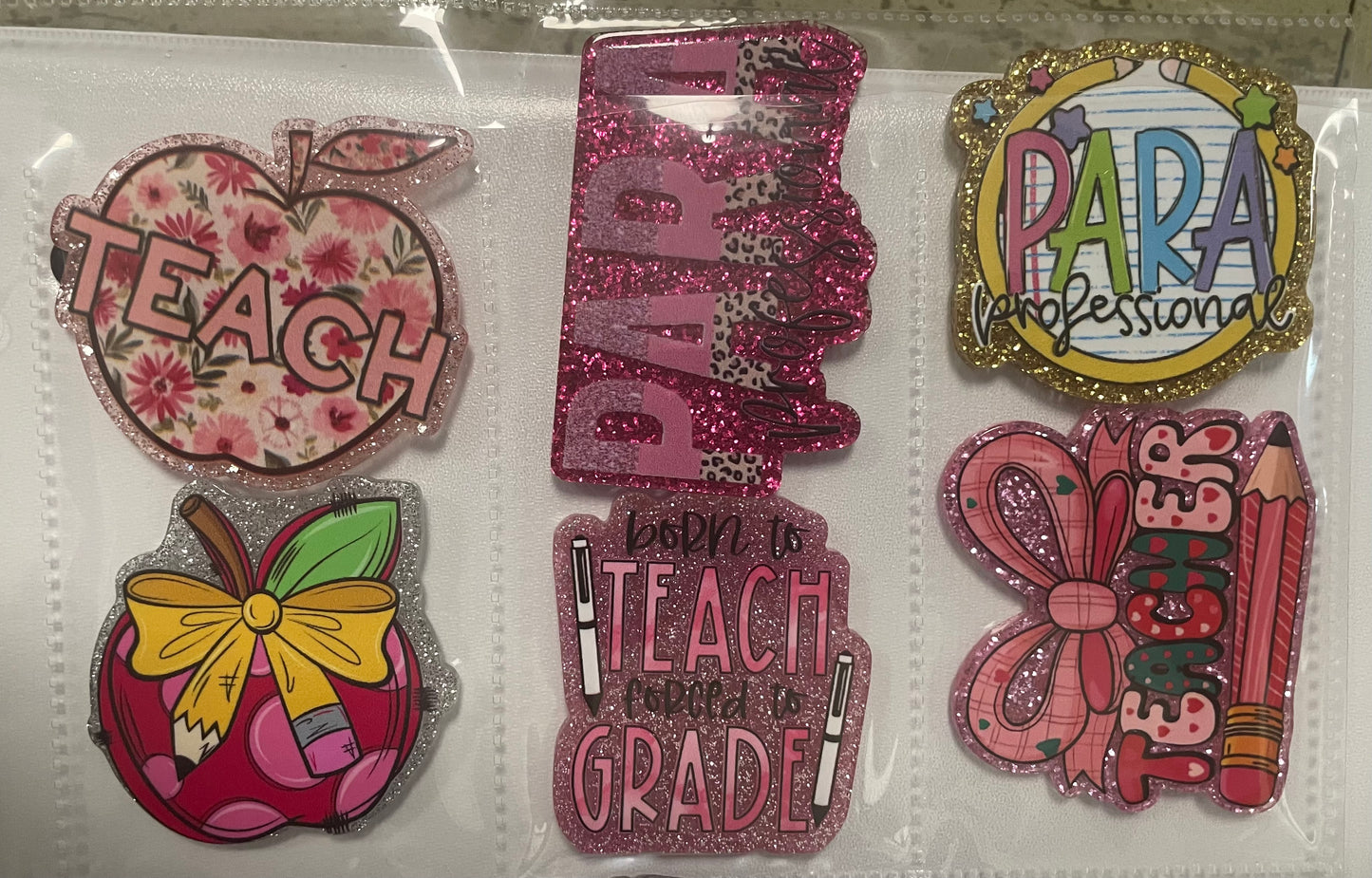 NEW Teacher and Autism badge reel attachments