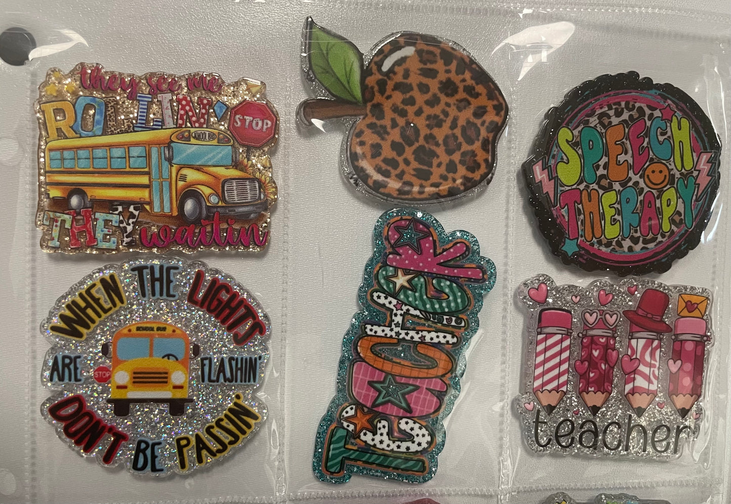 NEW Teacher and Autism badge reel attachments