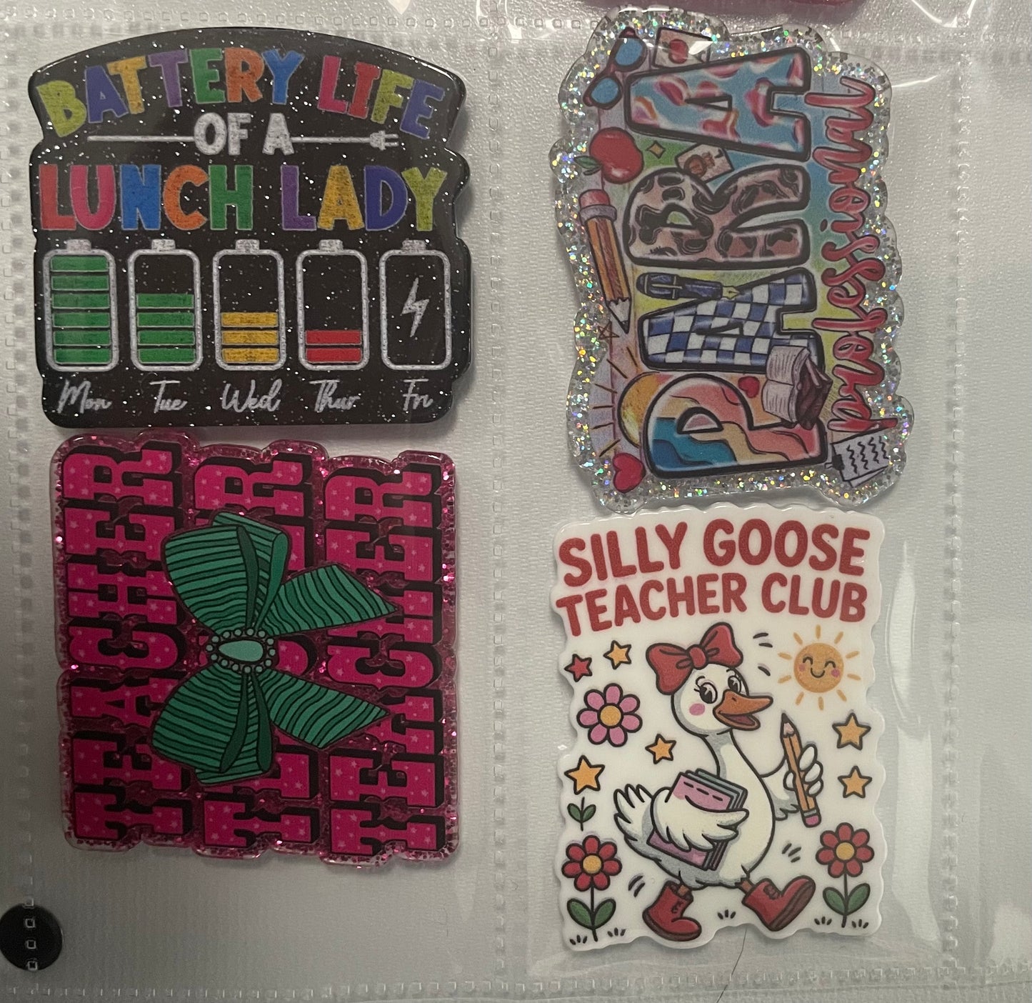 NEW Teacher and Autism badge reel attachments