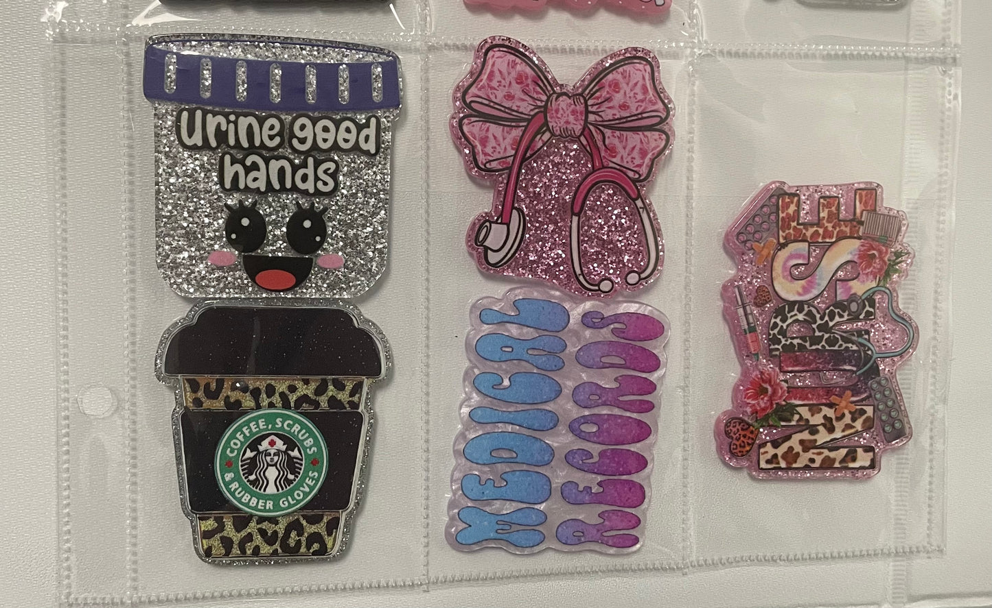 NEW nursing and other medical badge reel attachments