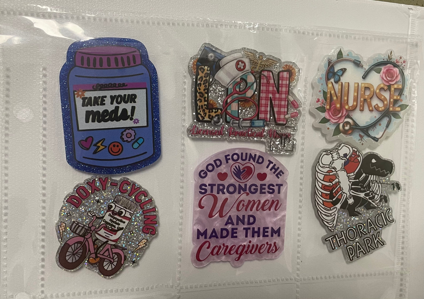 NEW nursing and other medical badge reel attachments