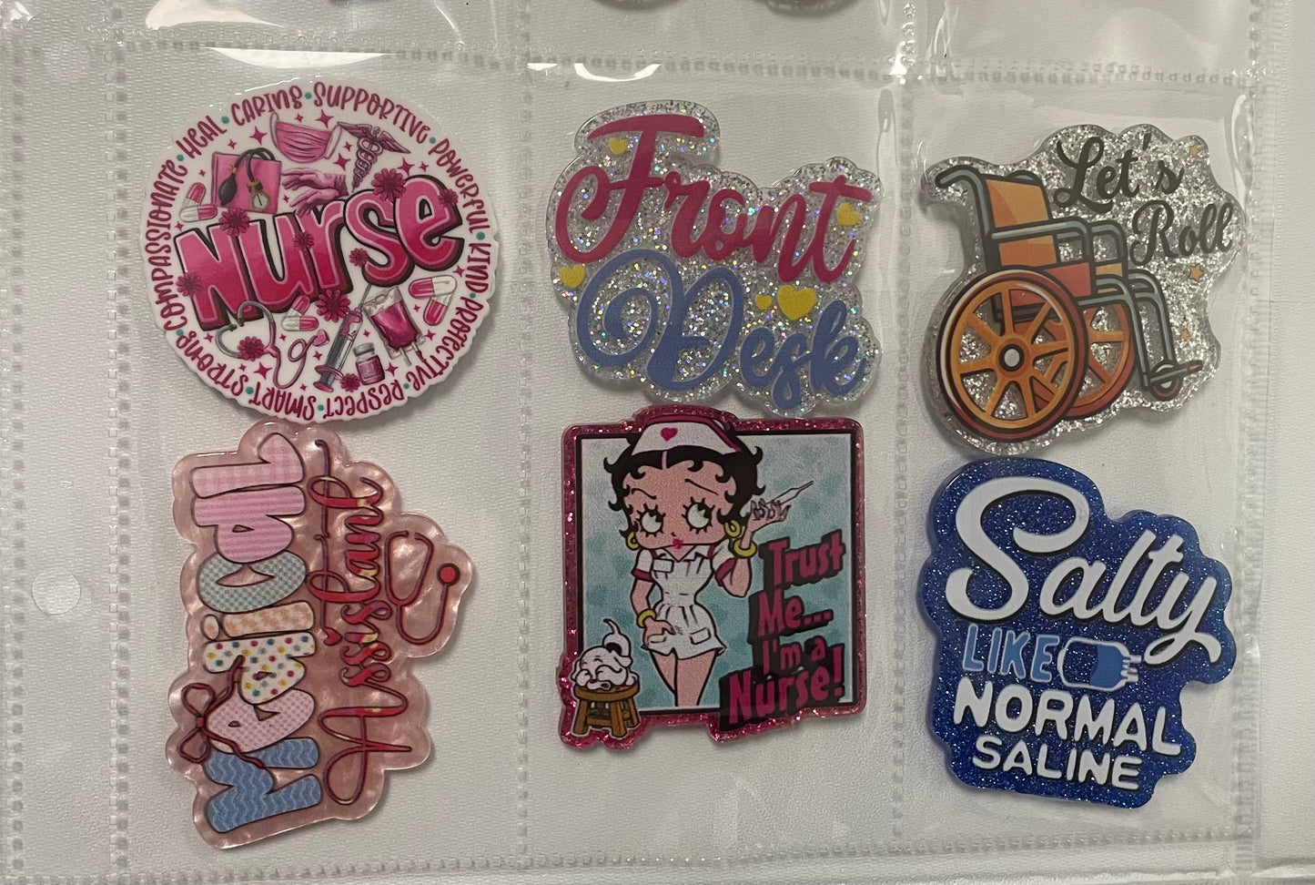 NEW nursing and other medical badge reel attachments