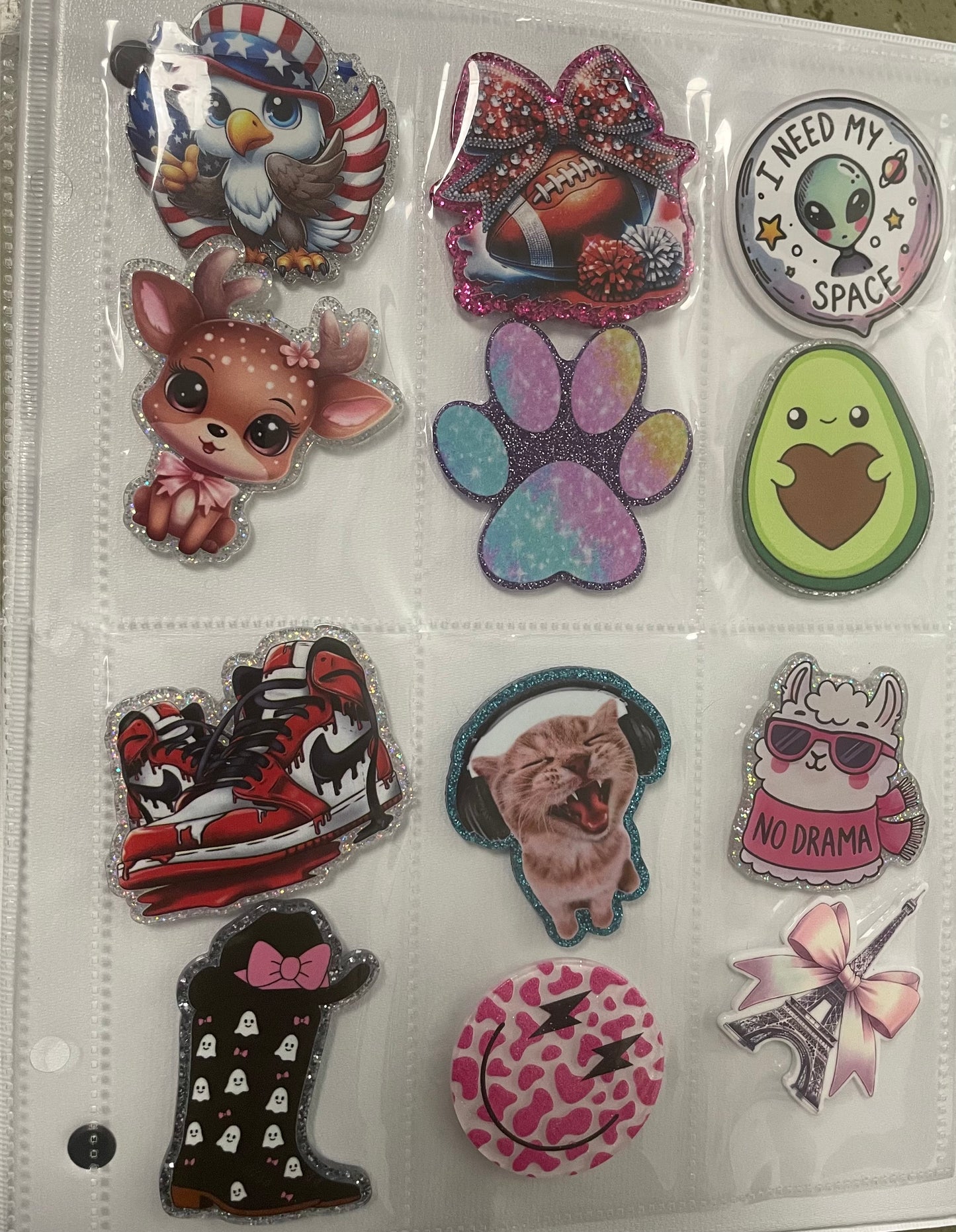 NEW Basic, Bows and Animal Badge Reel Attachments