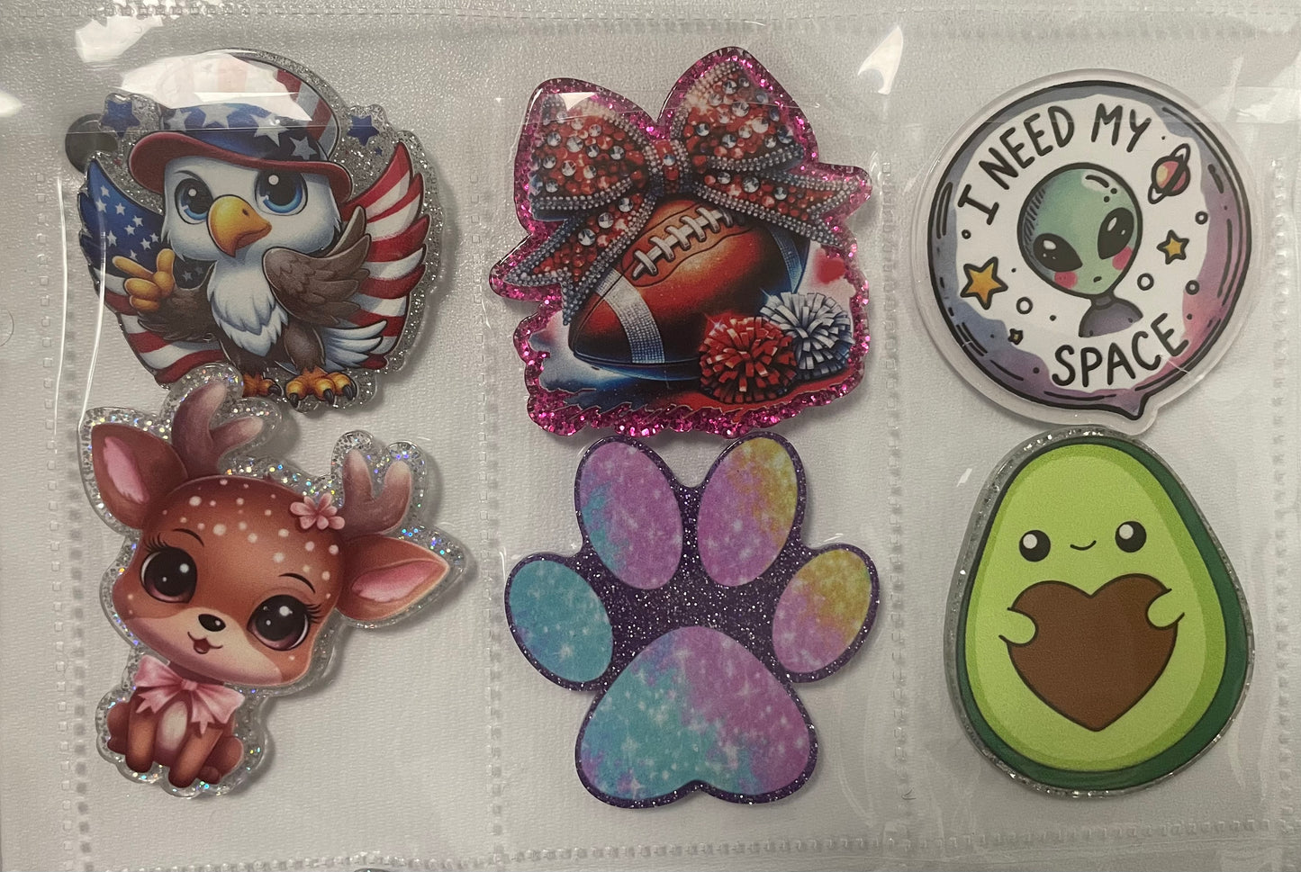 NEW Basic, Bows and Animal Badge Reel Attachments