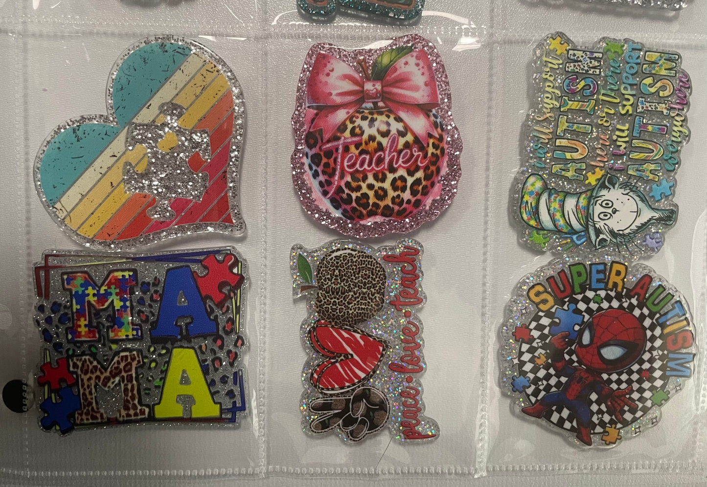 NEW Teacher and Autism badge reel attachments