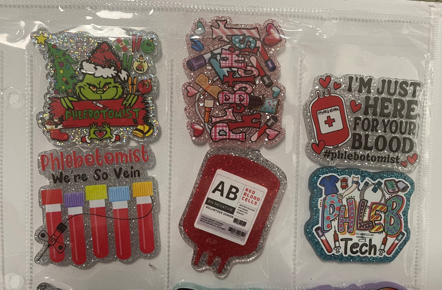 NEW Phlebotomy Badge Reel Attachments