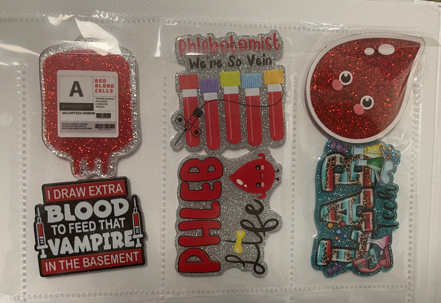 NEW Phlebotomy Badge Reel Attachments