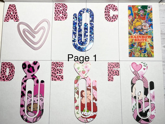 Acrylic Bookmarks or Jumbo Paperclips