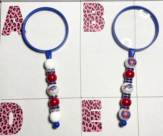 Beaded Buffalo Bills Magnifying Glasses