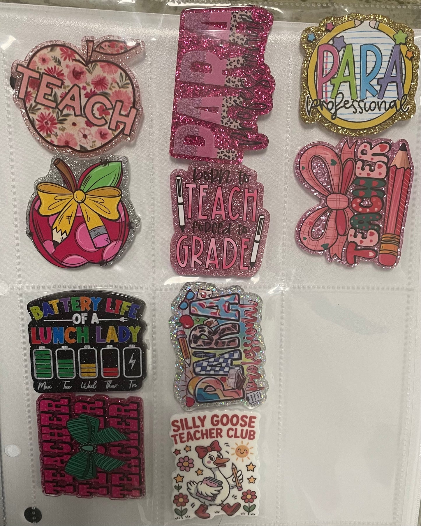 NEW Teacher and Autism badge reel attachments