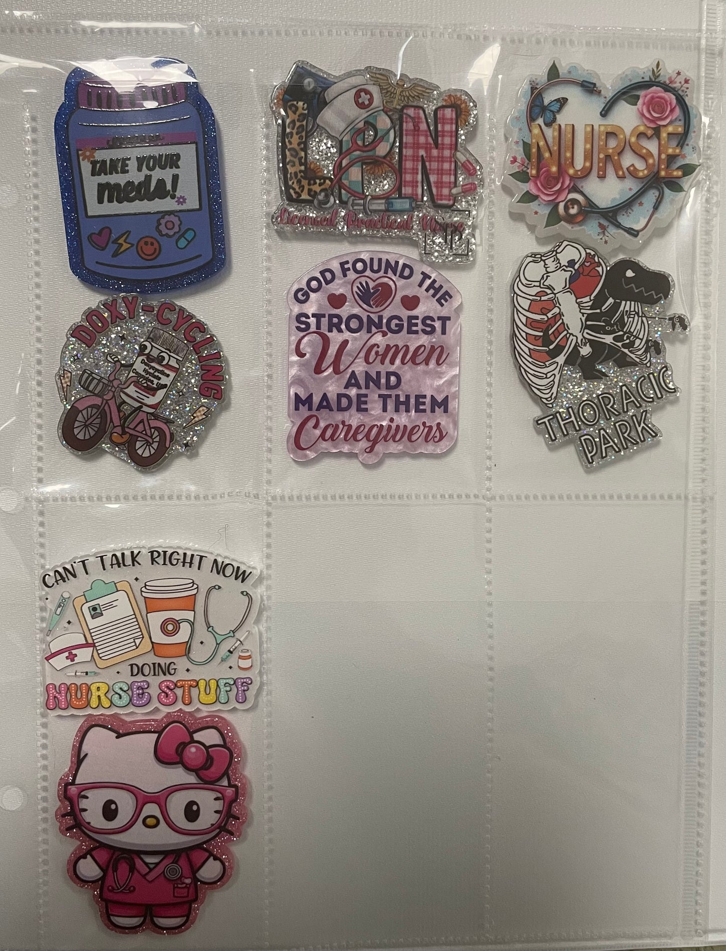 NEW nursing and other medical badge reel attachments