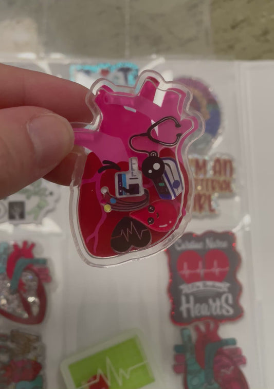 NEW Cardiology shaker badge reel attachments